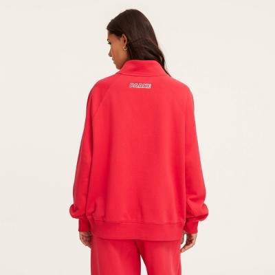 Women Snap Mockneck Popover Sweatshirt – Parke