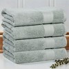 Luxury Cotton Heavyweight Solid Plush Towel Set by Blue Nile Mills - 2 of 4