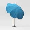 7.2' x 7.2' Round Fringed Patio Umbrella Teal - Opalhouse™ - image 2 of 4