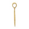 Black Bow Jewelry 14k Yellow Gold Filigree Oval Sagittarius the Archer Pendant, 20mm - 2 of 4