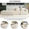 116.5" Boucle Upholstered Free-Combination Modular Sectional Sofa with Two Pillows - 2 of 4