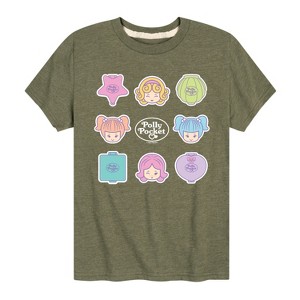 Boys' - Polly Pocket - Polly Pocket Grid Short Sleeve Graphic T-Shirt - 1 of 3