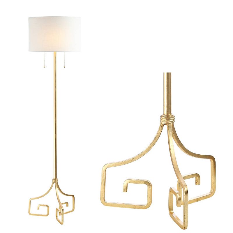 61.5&#34; Metal Floor Lamp (Includes LED Light Bulb) Gold - Jonathan Y, 4 of 6