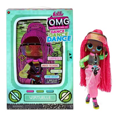 L.O.L. Surprise! OMG Dance Dance Dance Virtuelle Fashion Doll with 15 Surprises Including Magic Blacklight Shoes