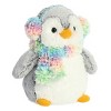Aurora Small Pom Pom Rainbow Muffs PomPom Penguin Festive Stuffed Animal Gray 9" - 2 of 4