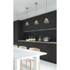 1-Light Cerasella Mini Pendant Brushed Brass Finish with Clear Glass Shade - EGLO: Vintage Style, Adjustable Cord - 3 of 4