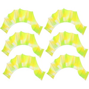 Unique Bargains Silicone Resistance Lightweight Aquatic Webbed Finger Frog Swimming Fins 3 Pairs - 1 of 4