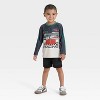 Toddler Boys' Hot Wheels Racing Jersey - Black - 4 of 4