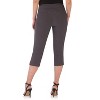 Rekucci Women's Pull-On Mid-Rise Straight-Leg Capri Pants with Tummy Control and Hidden Pocket - 3 of 4
