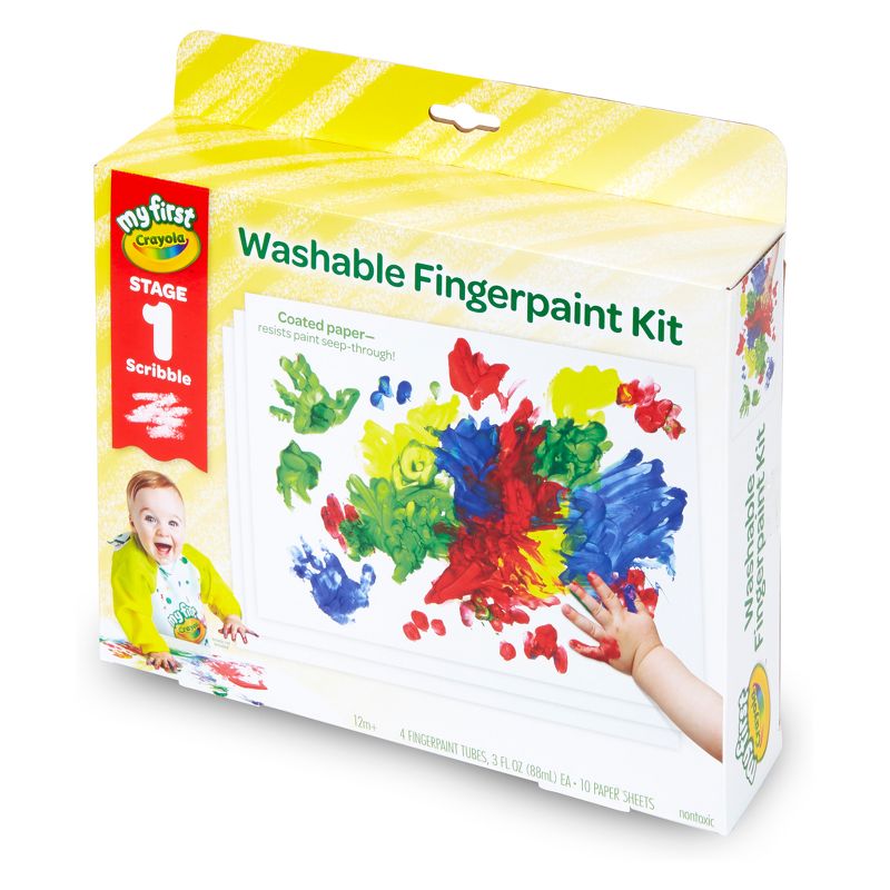 Crayola Stage 1 Washable Fingerpaint Kit, 4 of 9