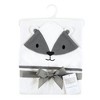 Hudson Baby Unisex Baby Cotton Animal Face Hooded Towel, Badger, One Size - 2 of 2