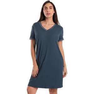 Just Love Short Sleeve Nightgown for Women – Cozy, Lightweight Sleepwear with Classic Design - 1 of 3