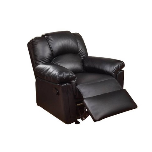 Black leather rocker recliner chair new arrivals