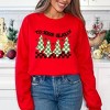 Simply Sage Market Women's Graphic Sweatshirt Be Jolly Checkered Tree - 3 of 3