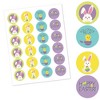 Big Dot of Happiness Hippity Hoppity - Assorted Easter Bunny Party Circle Sticker Labels - 24 Count - image 3 of 4