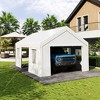 Heavy-Duty 13x20 ft Portable Garage Carport Canopy - Galvanized Steel ...