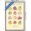 Trends International Pusheen: Fruits - Cute Fruit Grid Framed Wall Poster Prints - 3 of 4