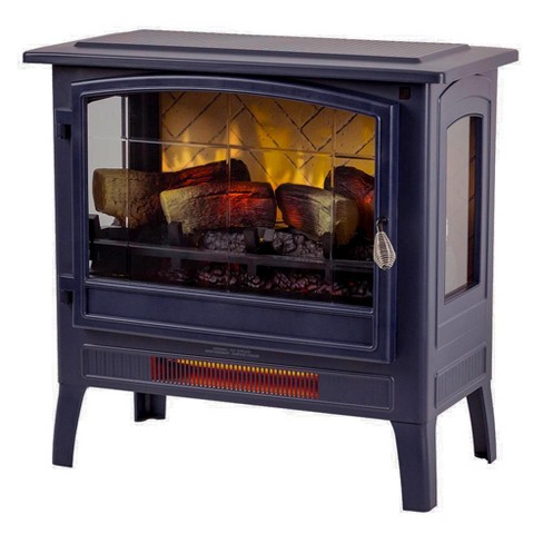 Country Living Infrared Freestanding Electric Fireplace Stove | Electric  Indoor Room Heater With Remote, Multiple Flame Colors In Navy Blue : Target