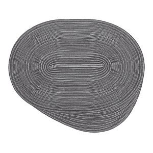 REGALWOVEN Polyester Oval Farmhouse Dining Kitchen Placemat 6 Pcs - 1 of 4