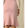 Hobemty Women's Office Fishtail Stretchy High Waist Bodycon Pencil Skirts - image 4 of 4