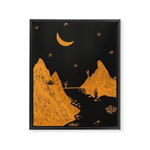 Alisa Galitsyna Desert Night Landscape Framed Canvas - Society6 - 1 of 4