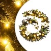vidaXL Christmas Garland 8.9' with 50 LED Lights - Indoor/Outdoor, Black & Silver, PVC, USB Powered, Easy-Store for Seasonal Festivities - 2 of 4