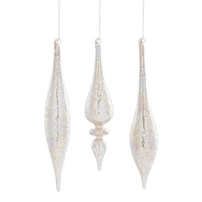 Melrose Jeweled Glass Drop Ornament (Set of 6)
