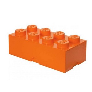 Room Copenhagen LEGO Storage Brick 8, Bright Orange - 1 of 4