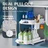 YIGII 2 Pack Under Sink Organizer, Height Adjustable Cabinet Organizer with Two Slide-Out Drawers - 2 of 4