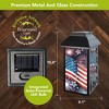 Briarwood Lane Lantern 12" x 6" x 6" Stars and Stripes Solar Lantern - 2 of 4