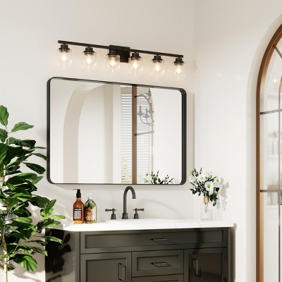 Wall-Mounted Mirror Rectangle Bathroom Vanity Mirrors Framed Mirrors Aluminum Framed Bathroom Mirror