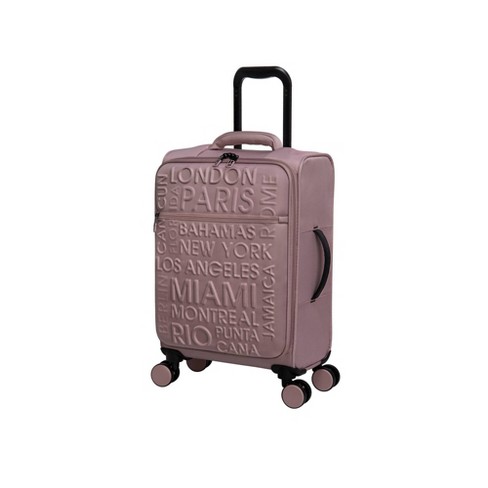 Light pink online luggage