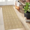 Washable Modern Braided Printed Rug Non Slip Low Pile Rug Soft Contemporary Throw Floor Cover Foldable Indoor Carpet for Living Room Bedroom - 4 of 4