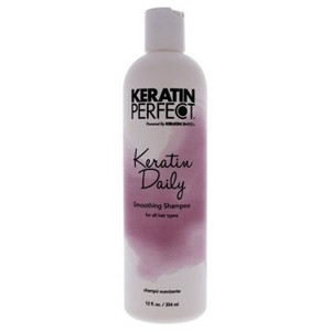 Keratin Perfect Daily Smoothing Shampoo - Fights Frizz, Gentle Cleansing - Prolongs Keratin Treatment - No Added Sulfates or Sodium Chloride - 12 oz - 1 of 1