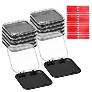 Unique Bargains Acrylic Press-on Nail Display Storage Boxes with Tape 12 Pcs - 1 of 4