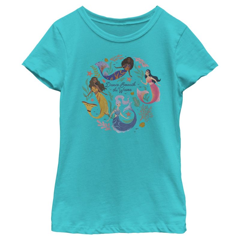 Girl's The Little Mermaid Dance Beneath the Waves T-Shirt, 1 of 5