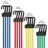 Fleming Supply Bungee Cord Set With Storage Bag and Tie-Down Hooks - 18", 24", 32", and 40", Assorted Colors, 16 Pieces - 2 of 4