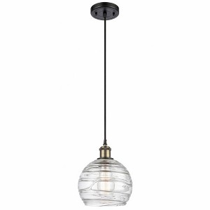 Ballston - 1 Light Athens Deco Swirl Mini Pendant In IndustrialStyle-10 Inches Tall and 8 Inches Wide - 1 of 1