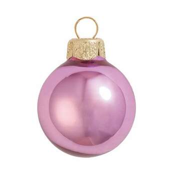 Northlight Shiny Finish Glass Christmas Ball Ornaments - 7" (180mm) - Pink