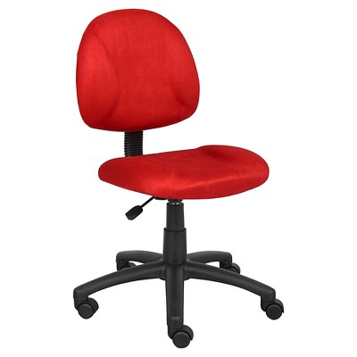 skarpt hale Donation Microfiber Deluxe Posture Chair Red - Boss Office Products : Target