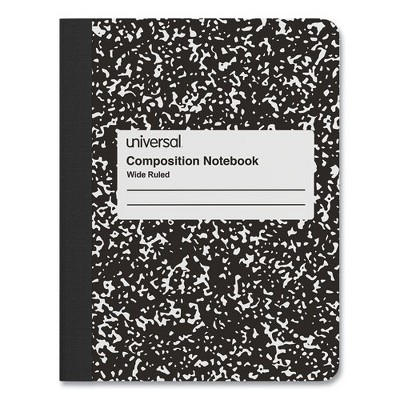 Universal Composition Book, Wide/legal Rule, Black Marble Cover, (100 ...