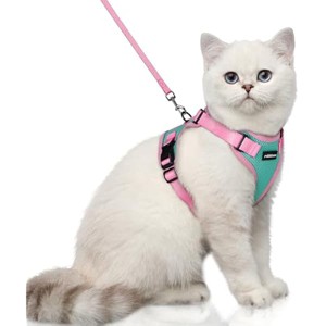 rabbitgoo Cat Harness and Leash Set, Escape , Easy Control Breathable Kitten Jacket with Reflective Strips, Pink & Purple, XS - 1 of 1