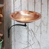 Achla Designs 12.5" Hammered Copper Birdbath with Wall Mount Bracket Polished Copper Plated - 4 of 4