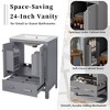 Whisen 30 in. Bathroom Storage Cabinet Bathroom Vanity with 2 Soft Closing Doors and Drawer, Powerful Storage Function - 4 of 4