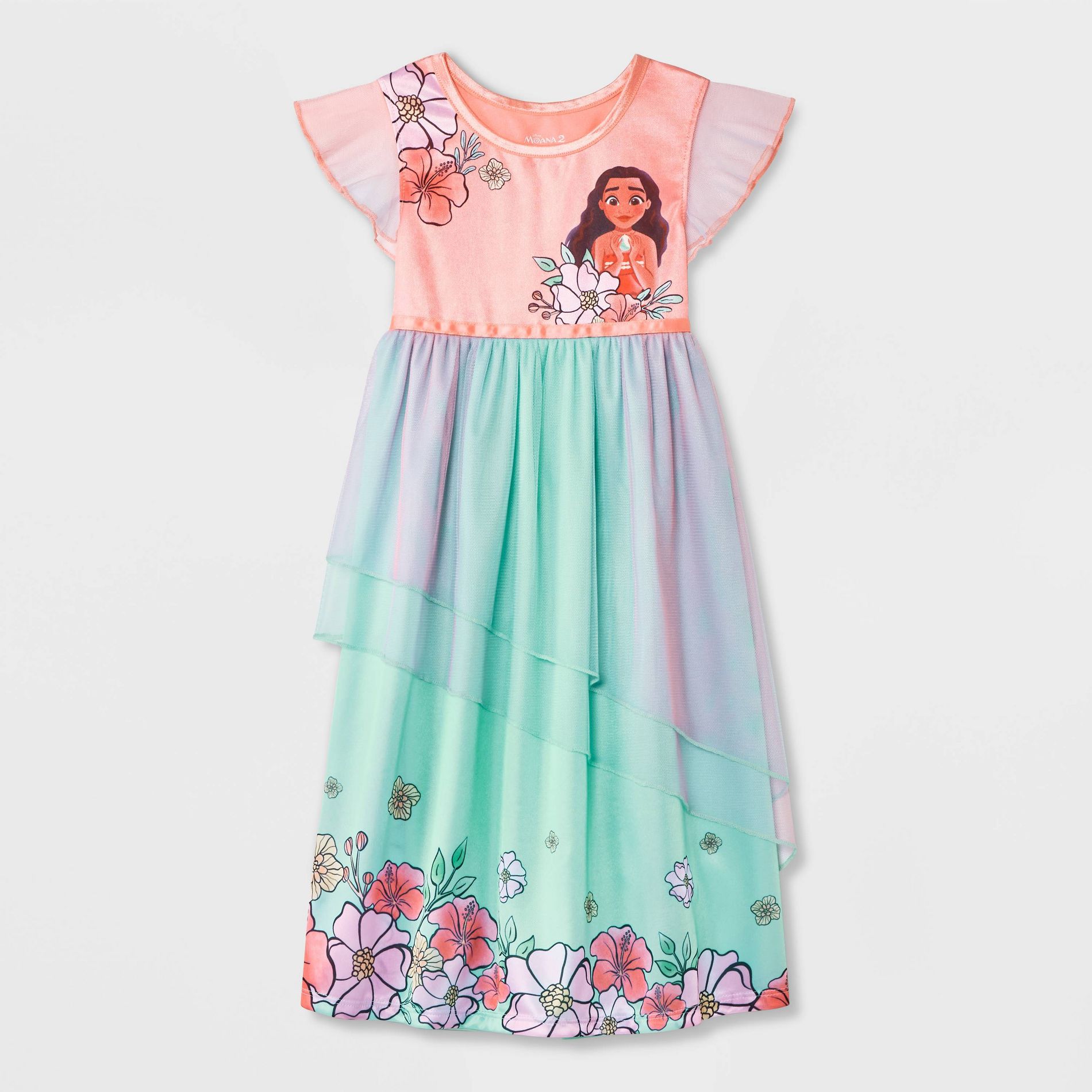 Toddler Girls' Disney Moana Fantasy NightGown - Pink