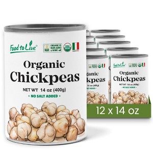 Organic Canned Chickpeas - by Food To Live - 1 of 4