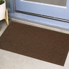 Unique Bargains Low Profile Design Solid Color Durable Dust Front Door Mat - 2 of 4