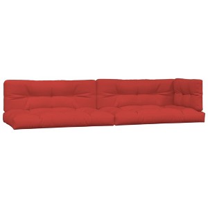 vidaXL Pallet Cushion Set of 5 Red 100% polyester 47.2 x 15.7 in - 1 of 4