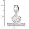 Black Bow Jewelry Sterling Silver Eastern Illinois Panthers NCAA Bead Charm - 3 of 4
