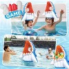 iPlay, iLearn Pool Wave Kids Shark Pool Toy, 3-in-1 Inflatable Float Water Game Basketball Football Head Hoop Toss - 2 of 3